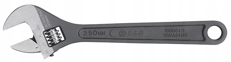 Nastaviteľný strojový kľúč Švéd S&r 450 mm Cr-V