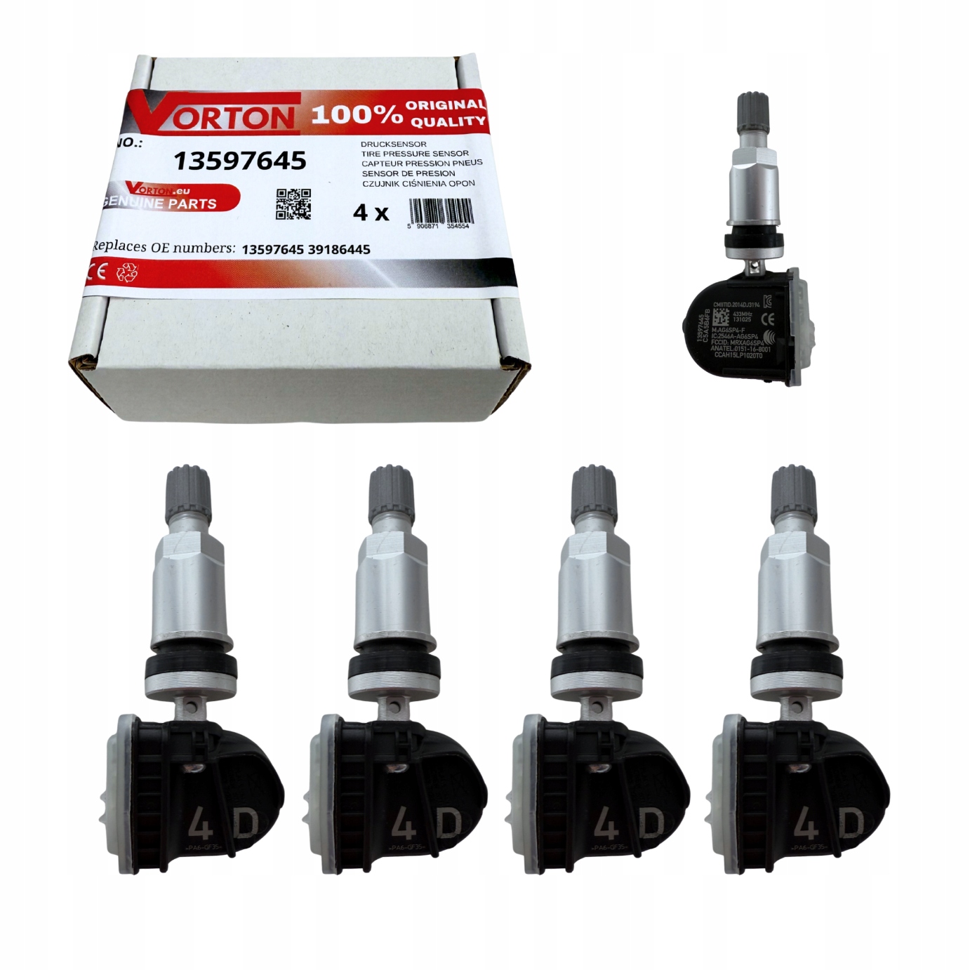 Snímače Tlaku Vzduchu Koles Tpms Opel Vauxhall Astra K Insignia B