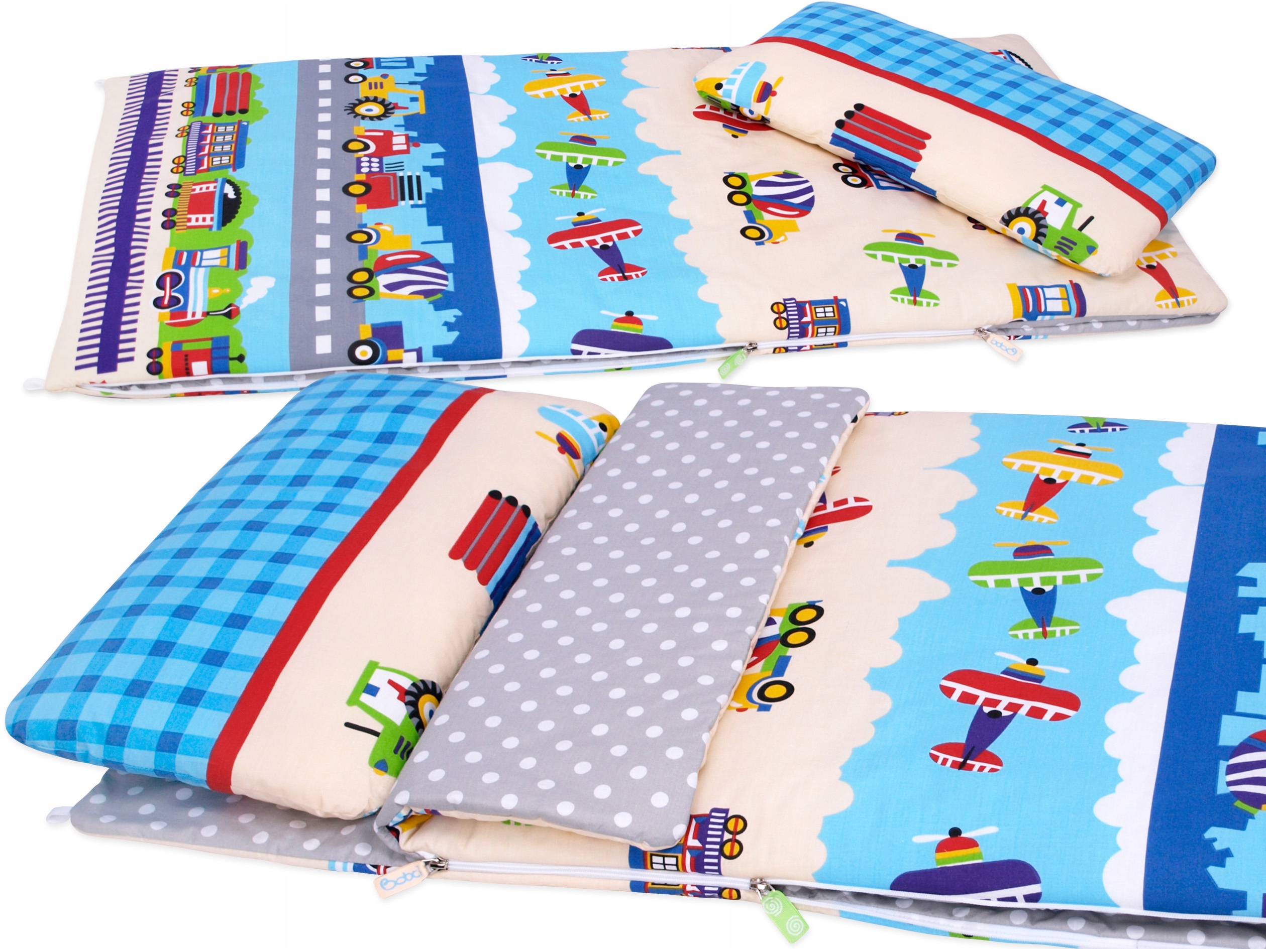 

Śpiwór Bobo 155x70cm duży śpiworek Kolor. Pojazdy