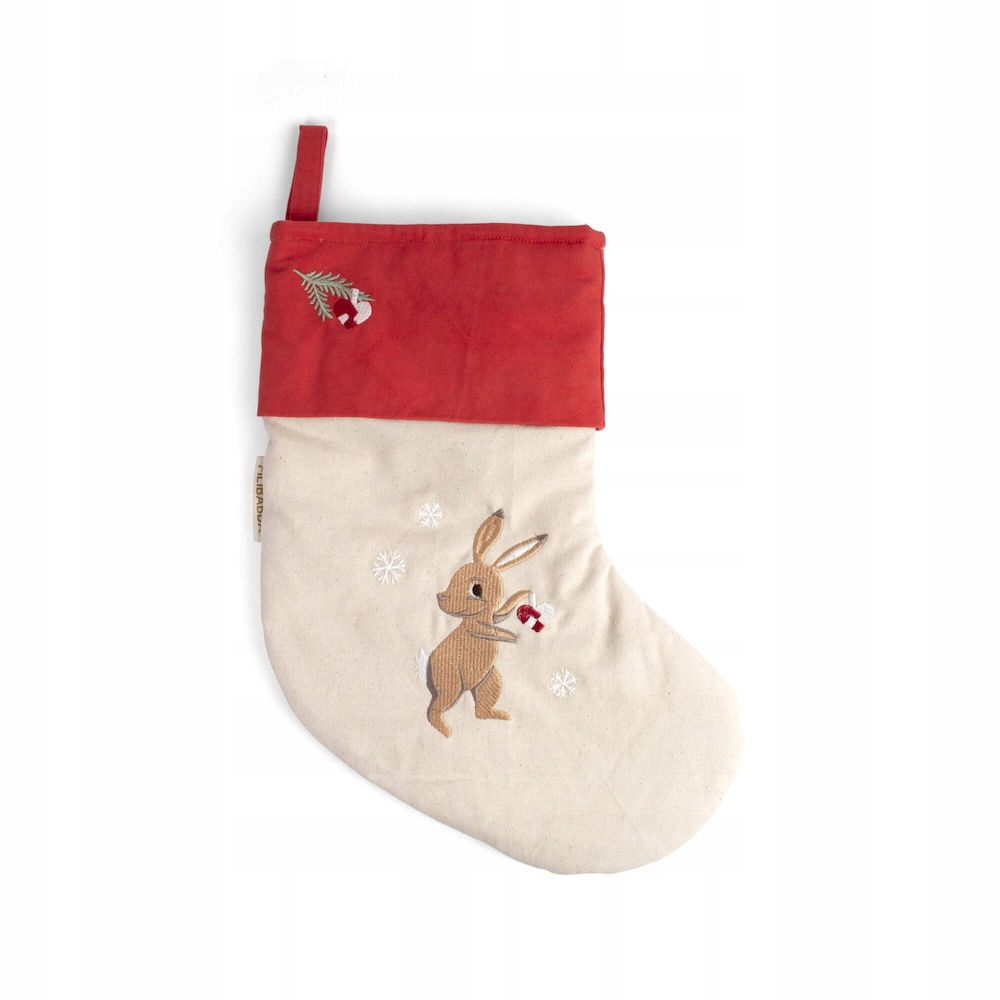 Filibabba Vyšívaná dárková ponožka Wonderful Winter Hare