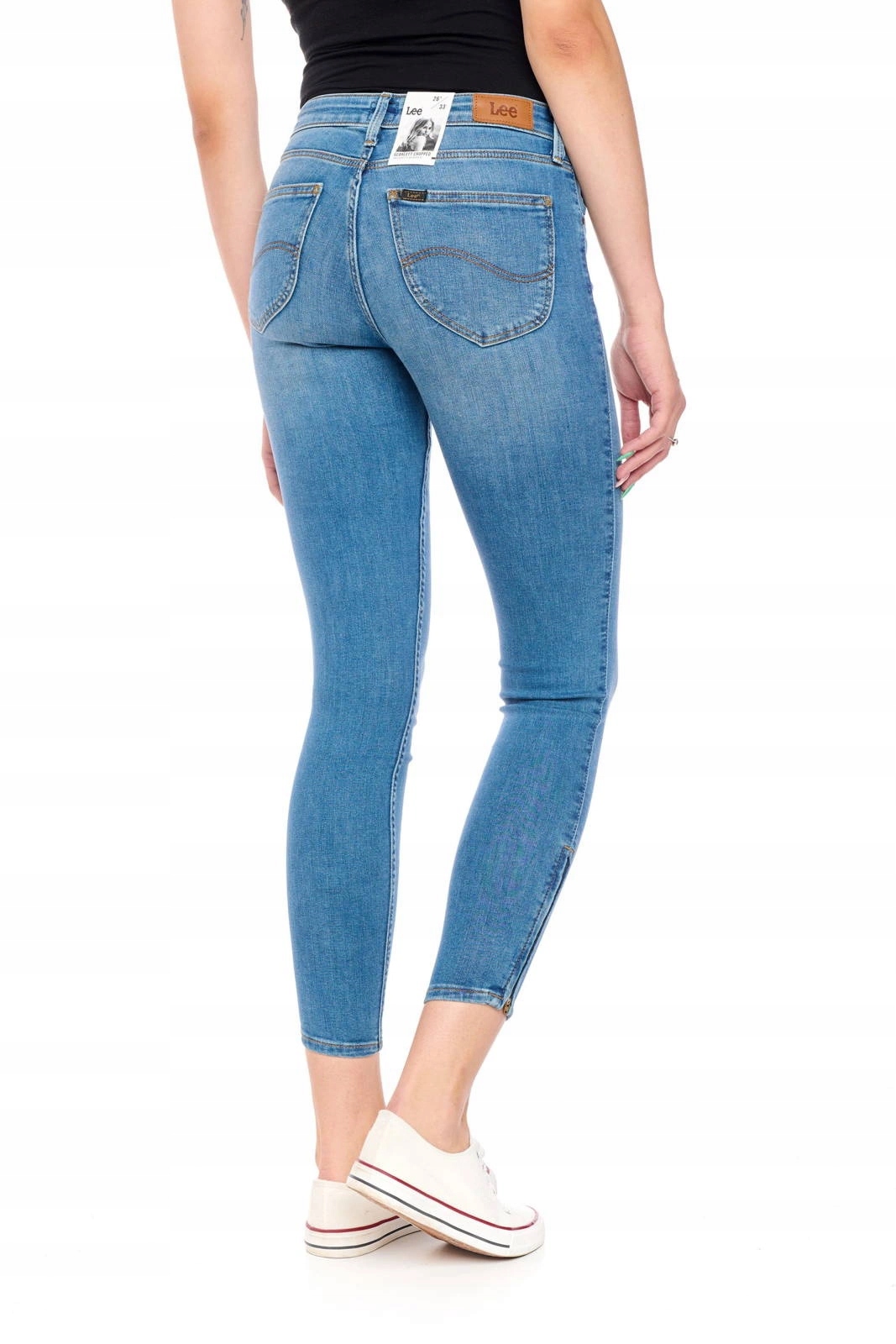 Dámské úzké nohavice džíny Lee Scarlett Cropped Ninety Nine L30CHAZV 29/35