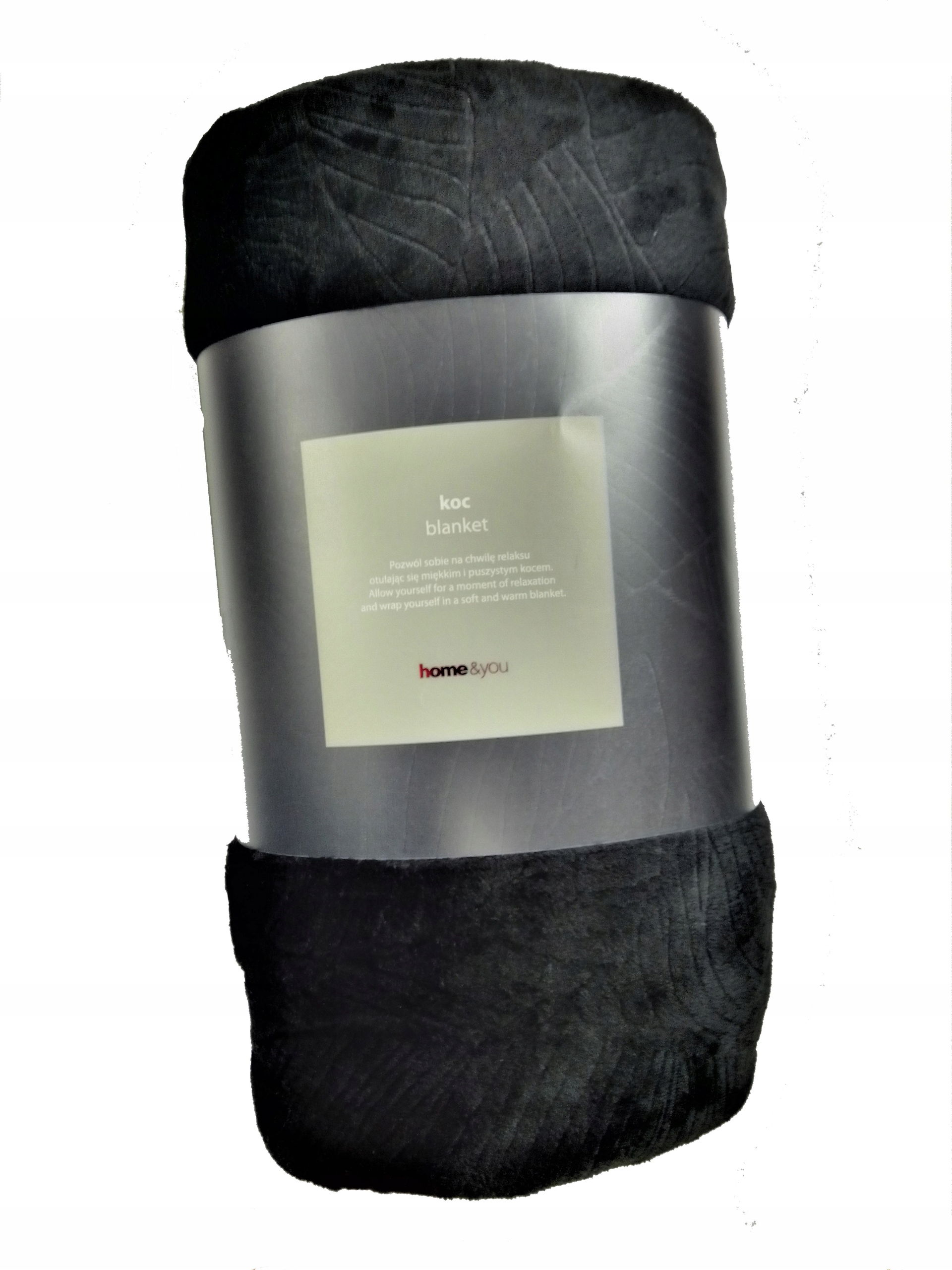 

Koc flanelowy Home&You Black czarny 150x200