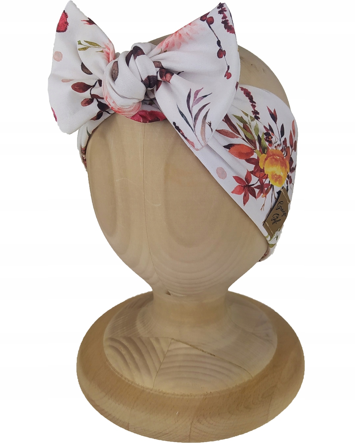 OPASKA PIN-UP kokardka dziecięca obwód głowy 48-51