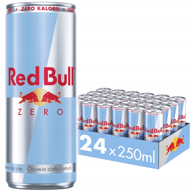 Napój Energetyczny Red Bull Zero 250ml 24szt Drs