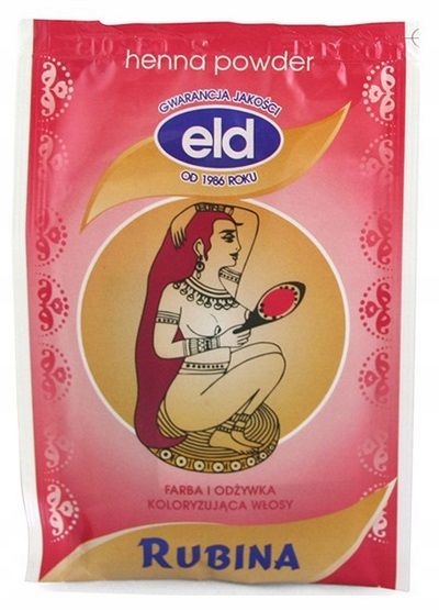 

Eld Henna Farba Do Włosów W Proszku Rubina 25G