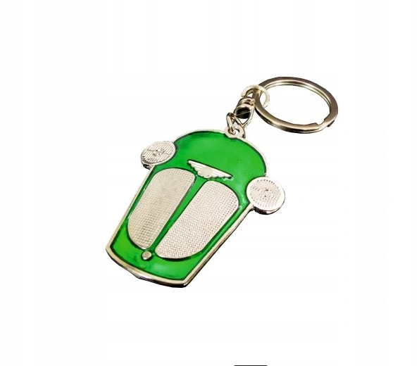 

Brelok Ursus front zielony retro brelok, Prl