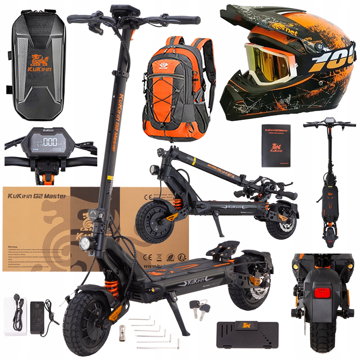 Kukirin G2 Master elektrické vozidlo2000W 52V 20.8AH 70km 60km/h Dárek