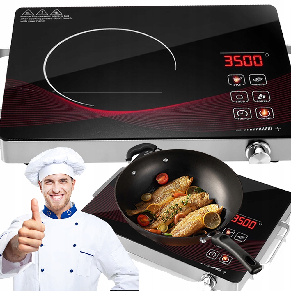 Kuchenka Indukcyjna Jednopalnikowa Płyta Grzewcza Indukcja Przenośna 4 Tryb