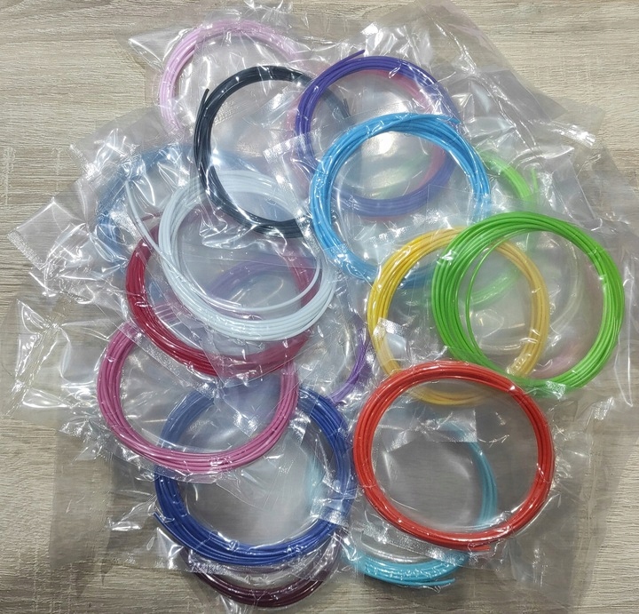 Wkłady do długopisu 3D PLA 1,75mm 20 szt x 3m 60m Kod producenta FPLA60