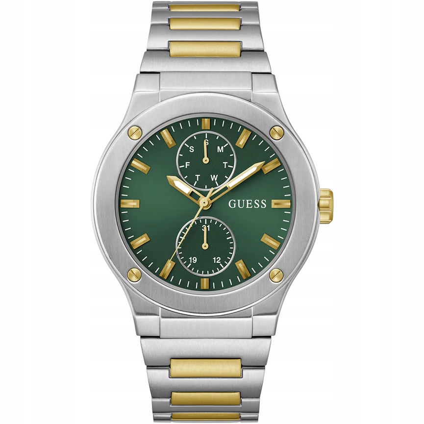 Pánské Hodinky Guess GW0795G1 stříbrné s náramkem
