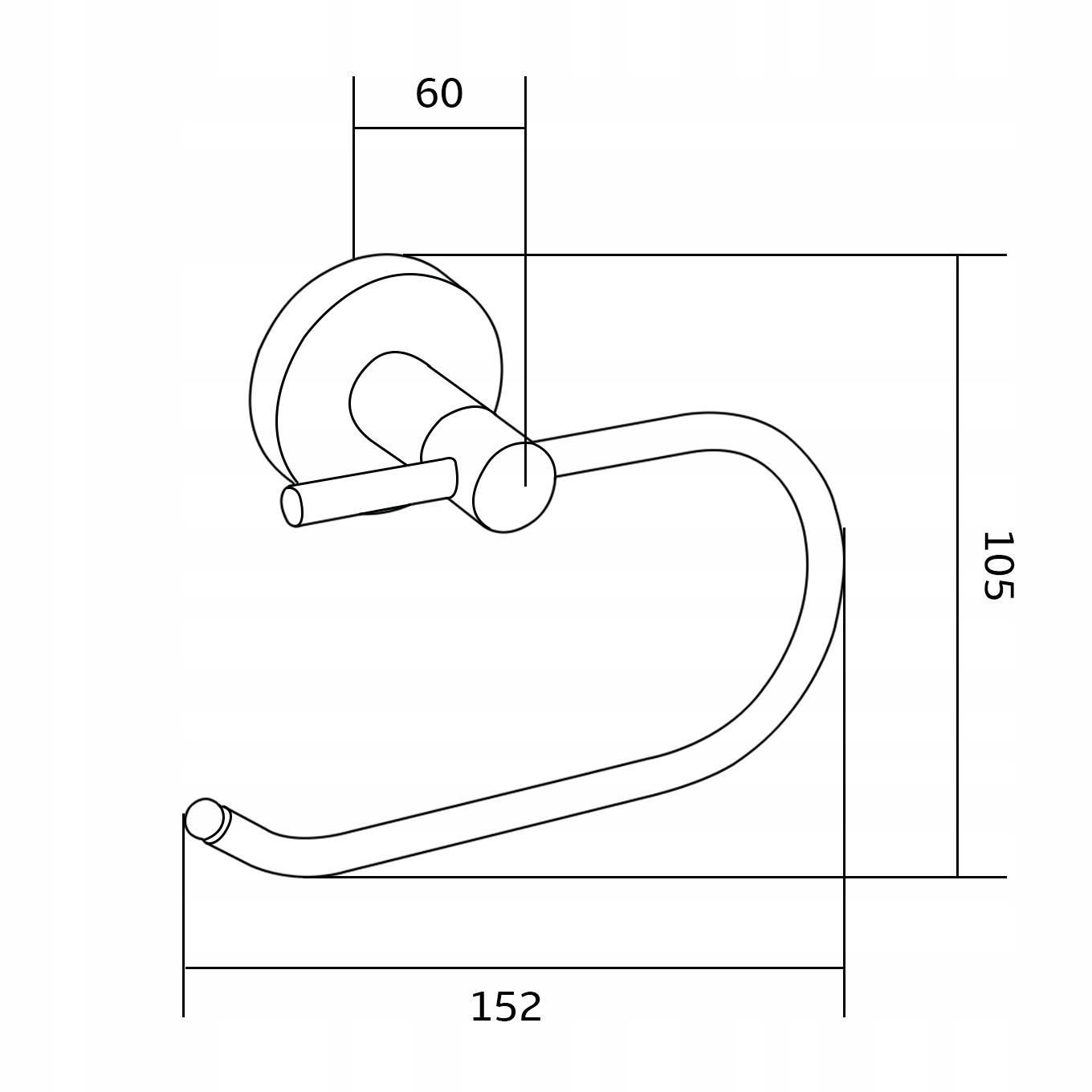 MEXEN REMO UCHWYT NA PAPIER TOALETOWY CHROM Marka Mexen