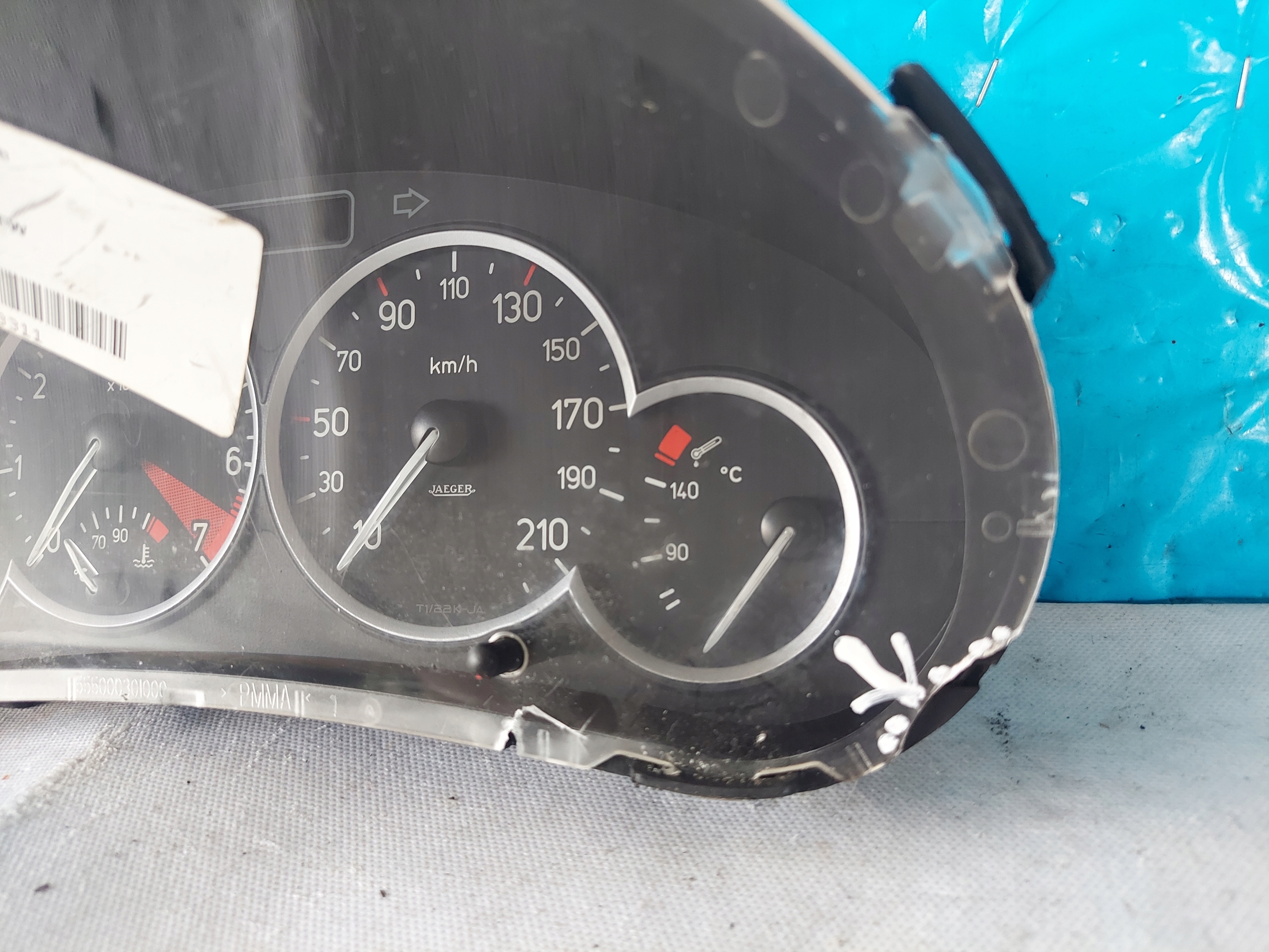 dials clock PEUGEOT 206 1.4 B 9656696680