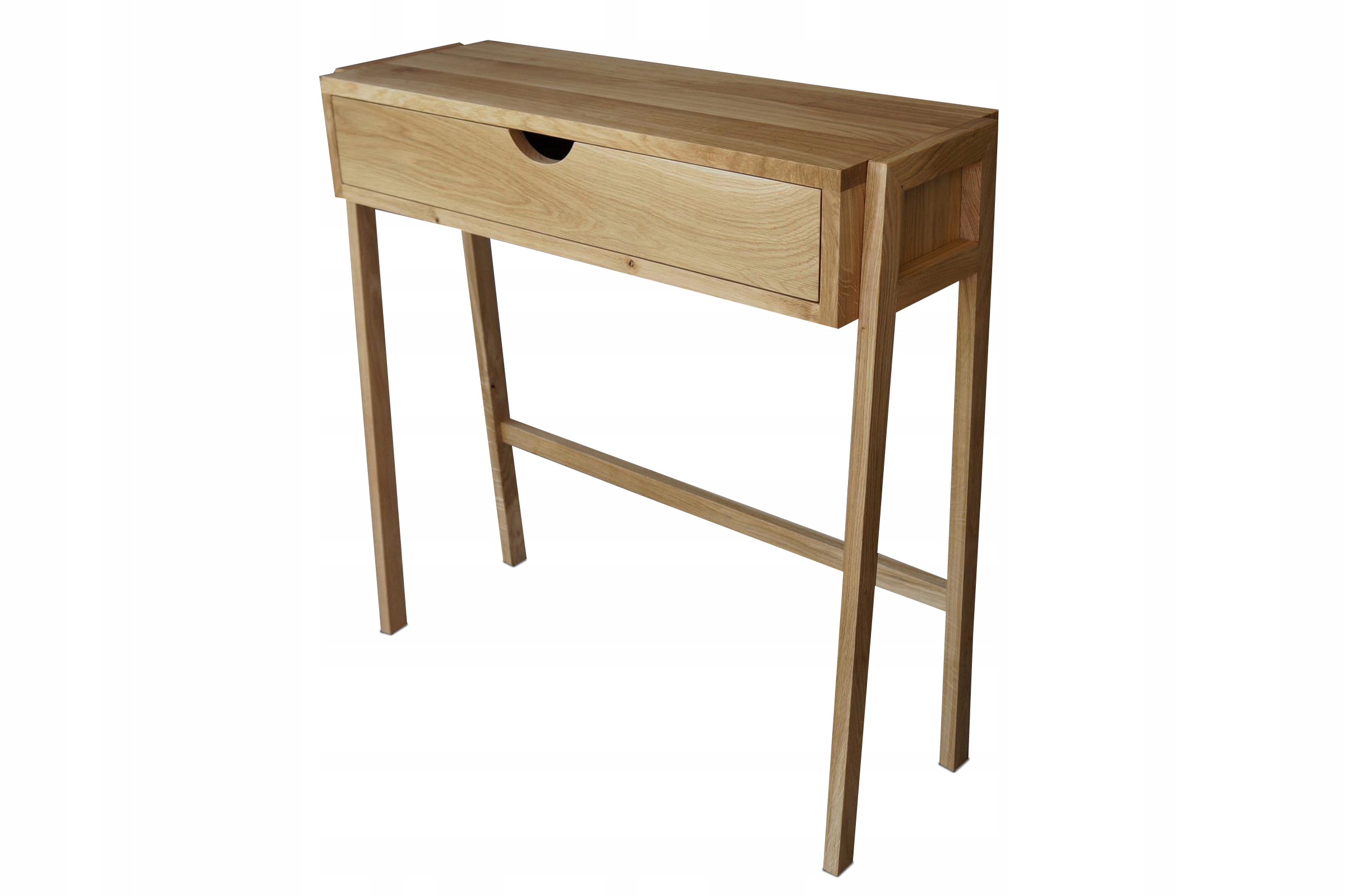 KONSOLA LOFT Z SZUFLADĄ 80 CM LITY DĄB Szerokość mebla 80 cm