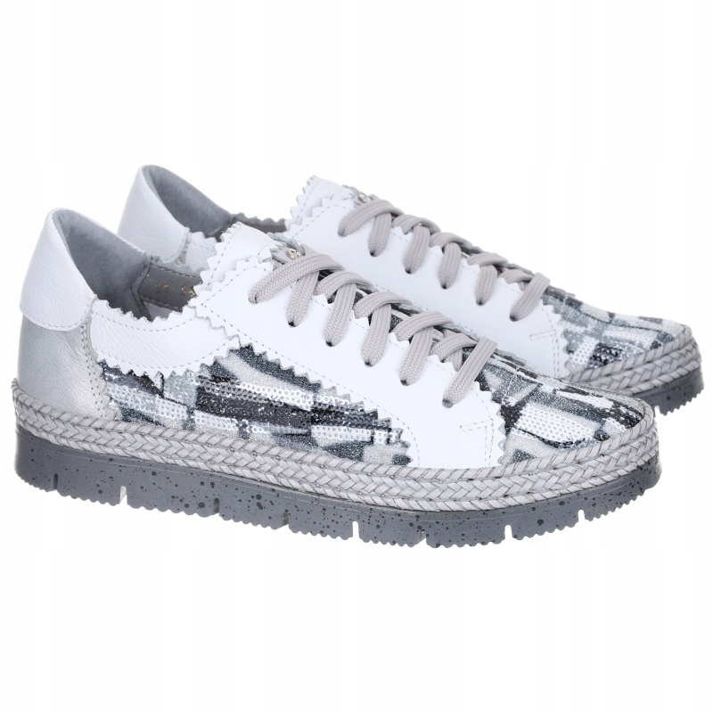 Dámské módní lehké polobotky Maciejka 05897-03/00-1 Popiel Kůže VEL.37