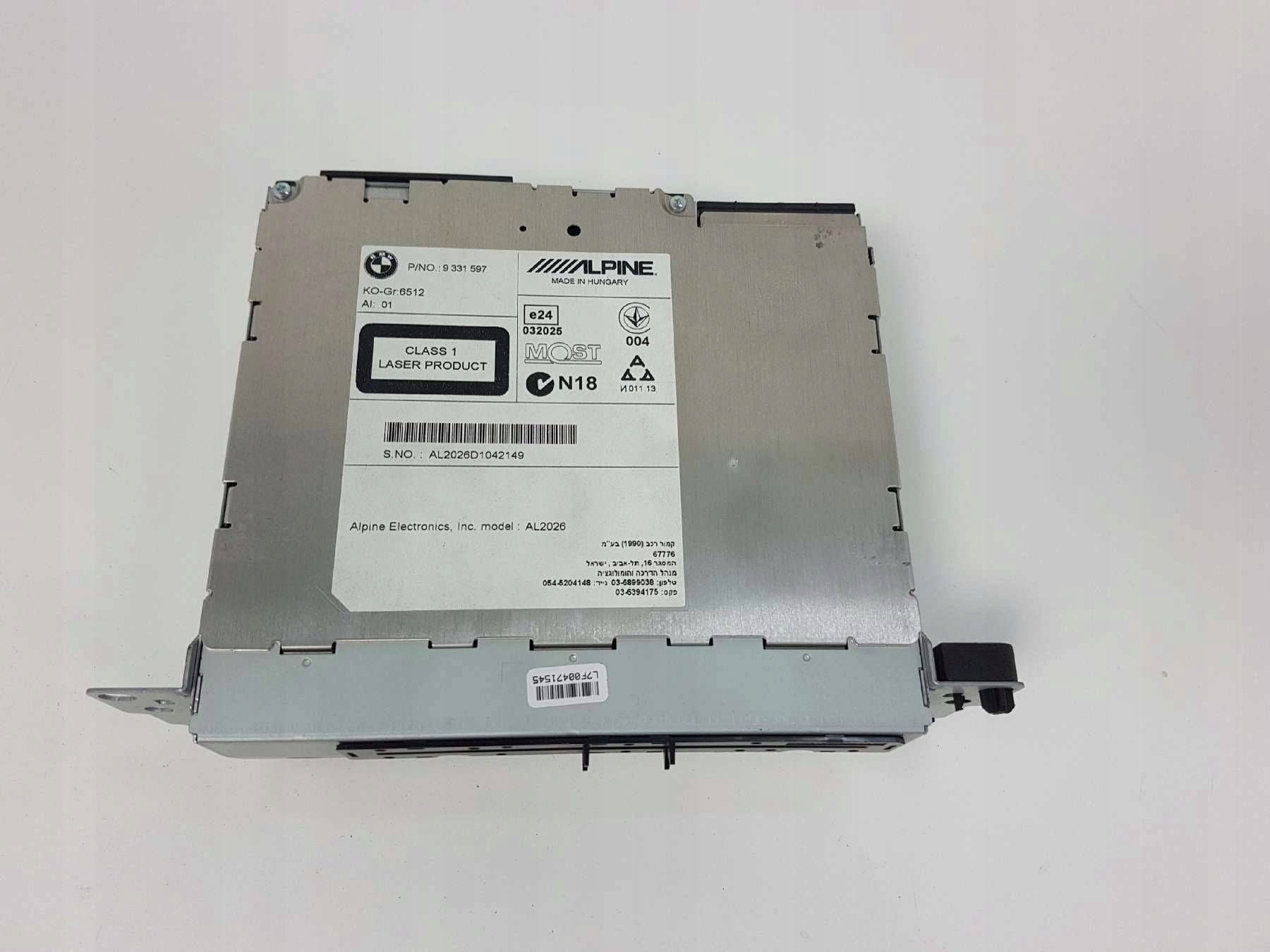 BMW F10 RADIO CD Navigation ALPINE 9331597
