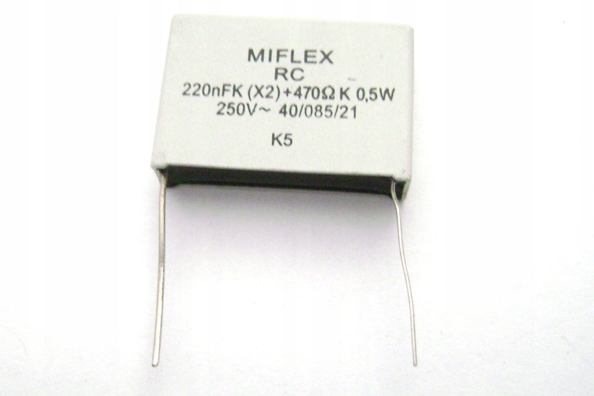 KONDENSATOR FILTR do LED Ledów 220nF+470 Ohm