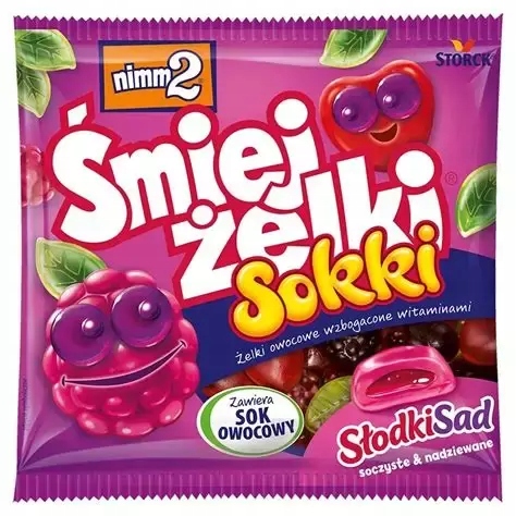 24 Sztuki Storck Śmiejżelki Sokki Słodki Sad 90G