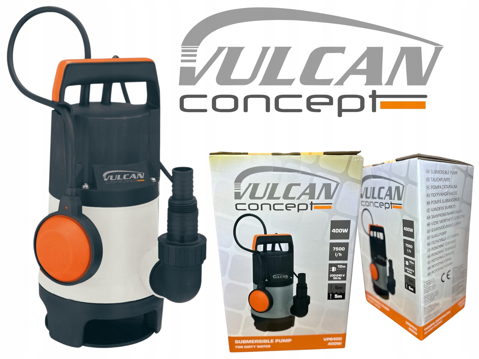 Čerpadlo na čistou a špinavou vodu Vulcan Concept 4 Výkonné, odolné