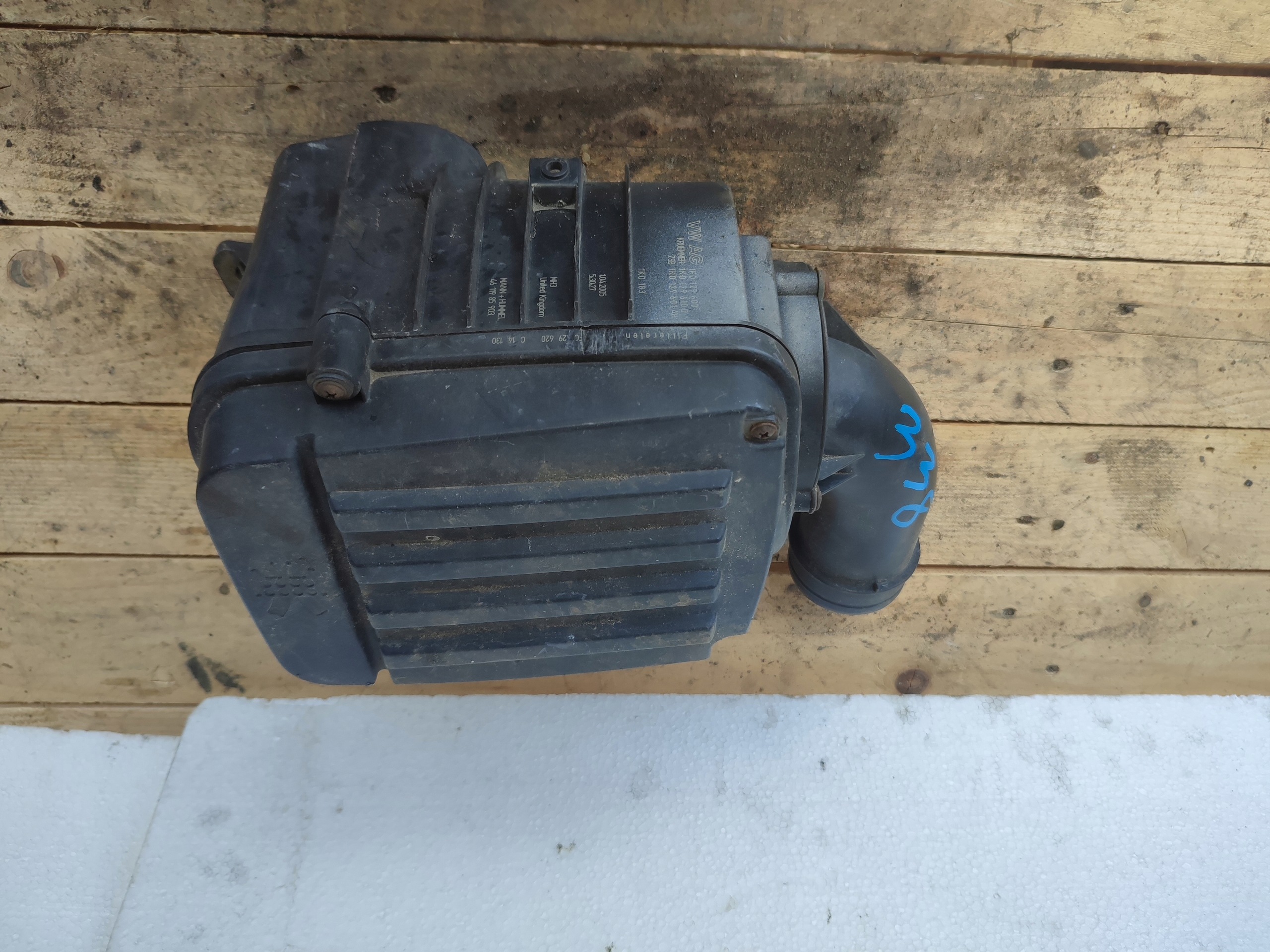 Gehäuse filter luft Volkswagen Caddy 1K0129610D
