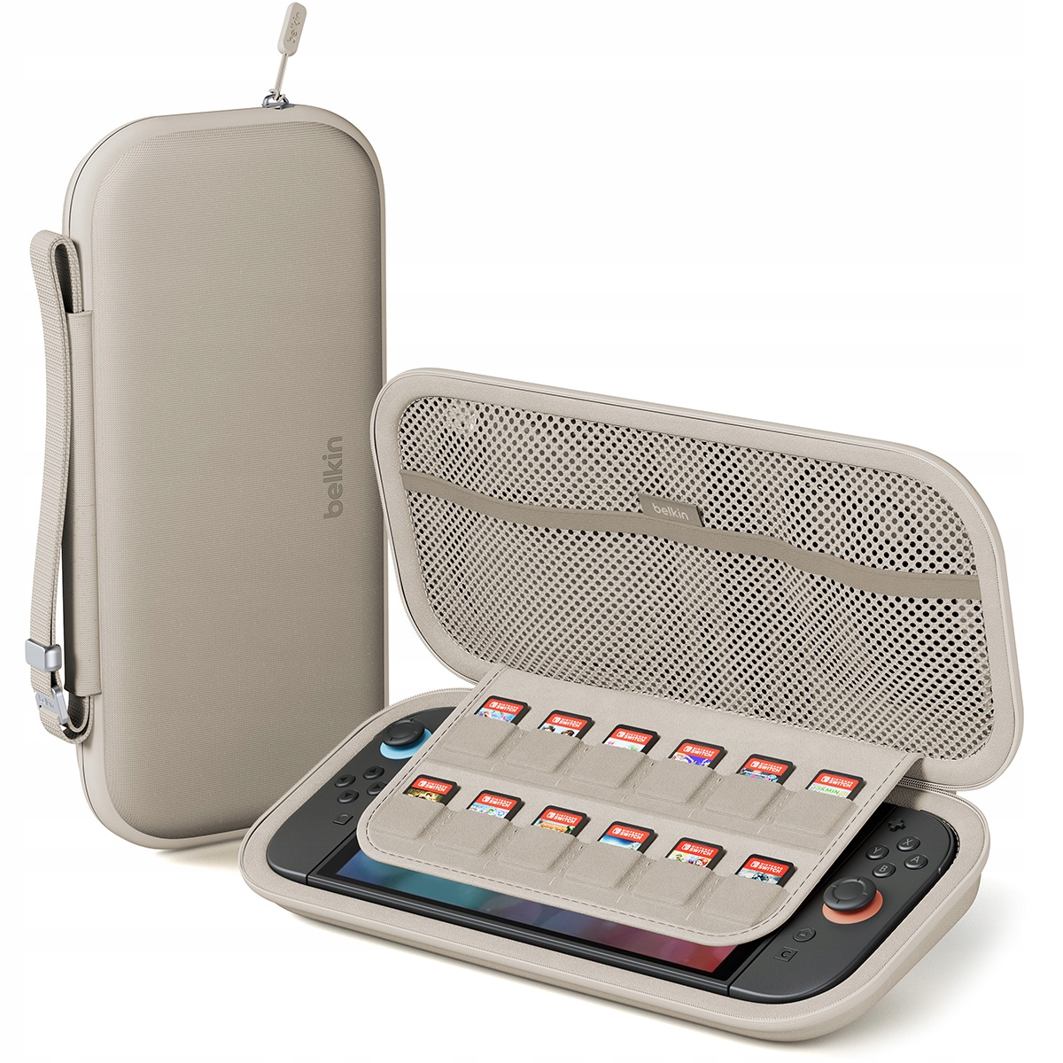 Etui do Nintendo Switch 2, Belkin Travel, 12 slotów na kartridż, na zamek