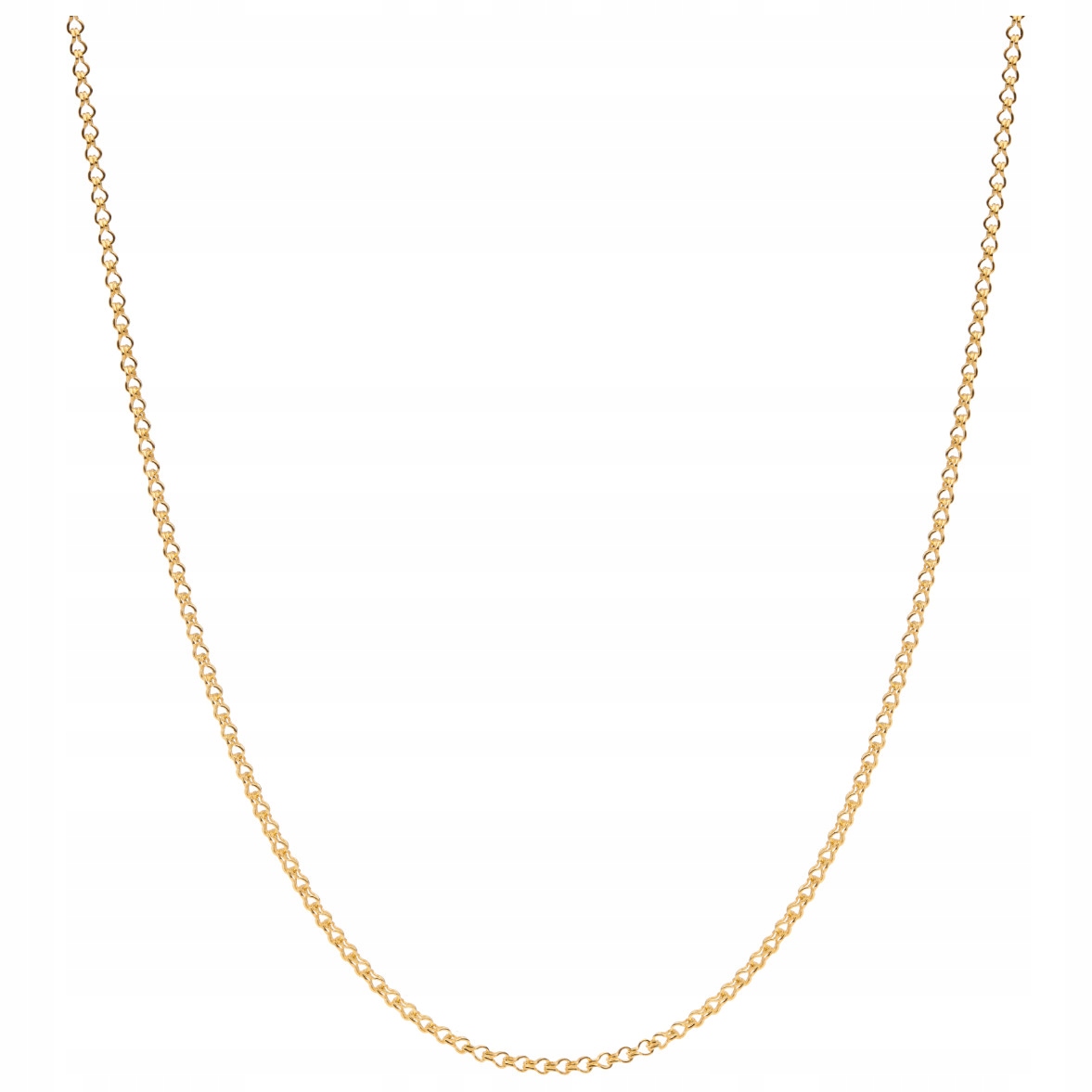 

Łańcuch Srebrny 925 Pozłacany Lisi Ogon 50cm 1,5mm