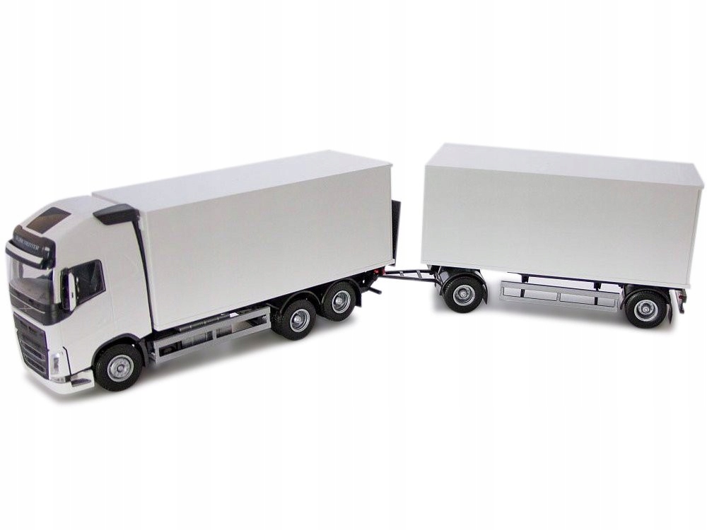 Emek 89732 Volvo Fh zvedákem a přívěsem bílá
