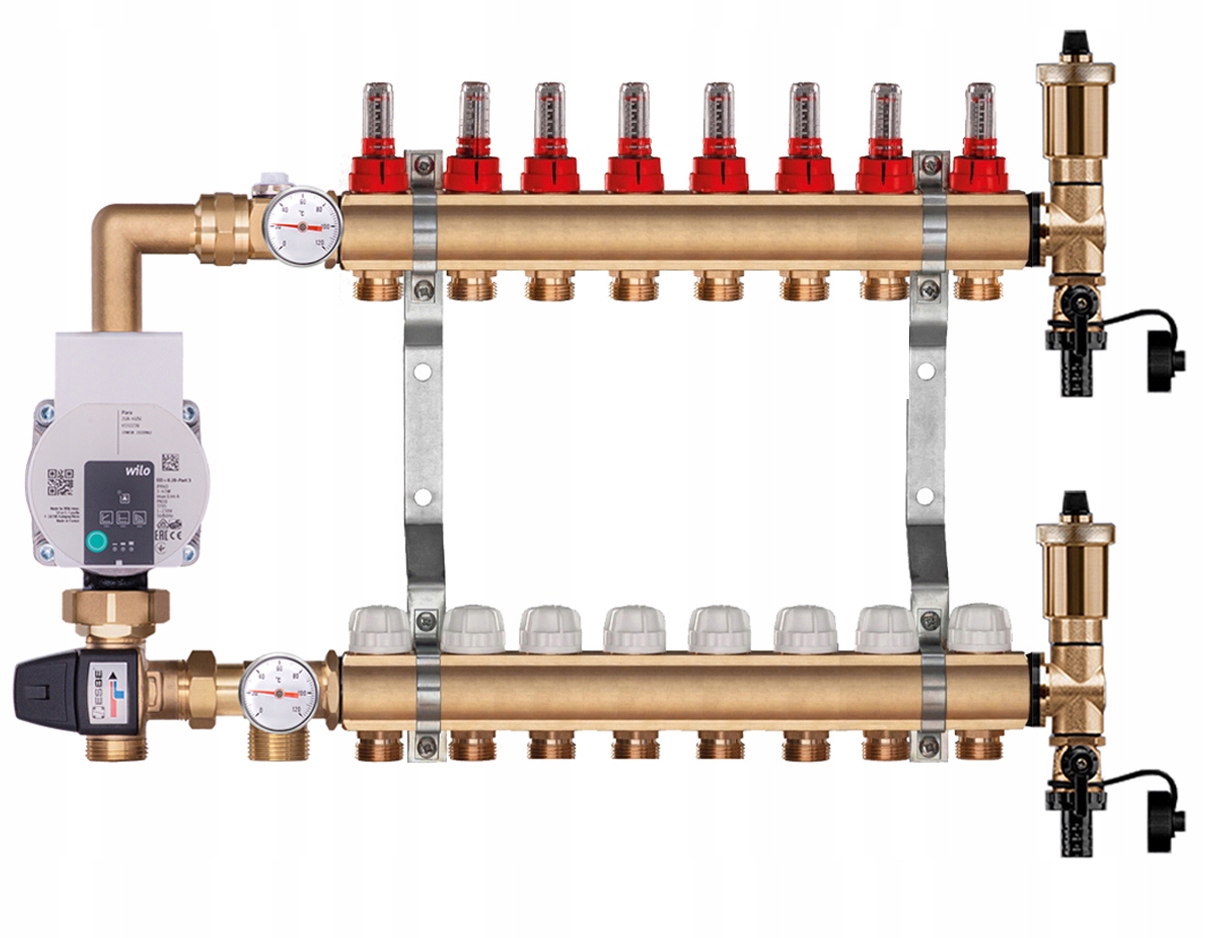 Rozdělovač 8 S Čerpací Skupinou Wilo Pro Podlahovku