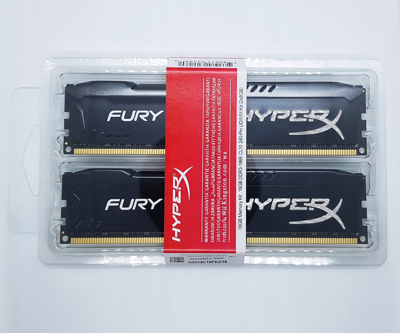 Pamięć DDR3 16GB Kingston HyperX Fury 1866MHz Gwar. Stan opakowania oryginalne