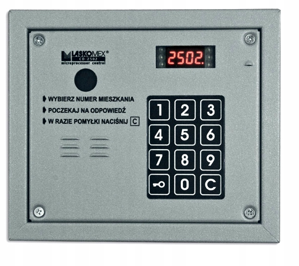 Panel domofonowy Laskomex CP2503R srebrny