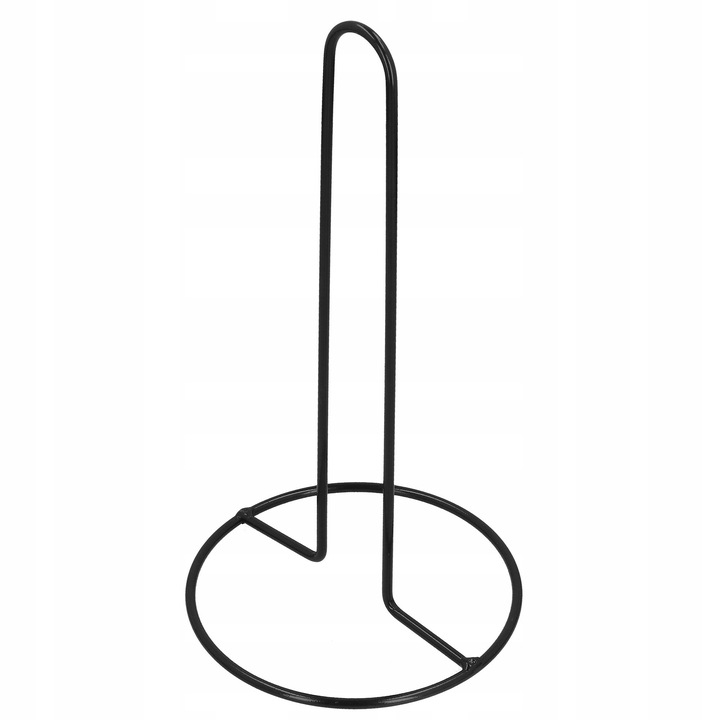 Stojak na ręcznik papier metalowy kuchenny czarny
