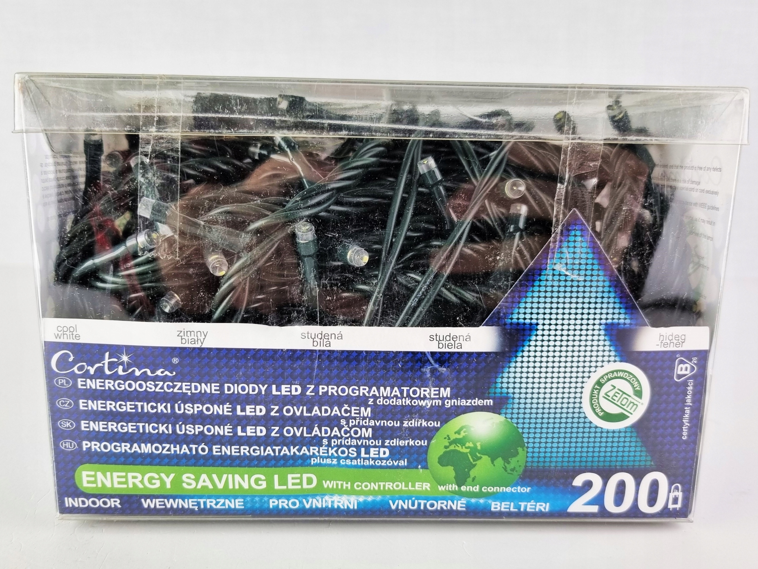 LAMPKI CHOINKOWE 200 LED PROGRAMATOR wewnętrzne Zasilanie sieciowe