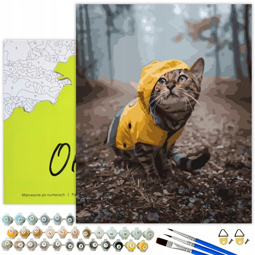 Malování Podle Čísel Kočka Obrázky Pro Malování podle čísel S Rámem Oh Art