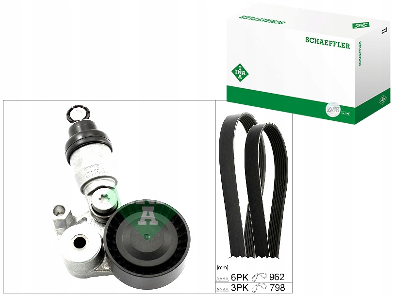 ZESTAW PASKÓW WIELOROWKOWYCH Z ROLKAMI MAZDA 3 6 CX-3 CX-5 2.0 11.11-