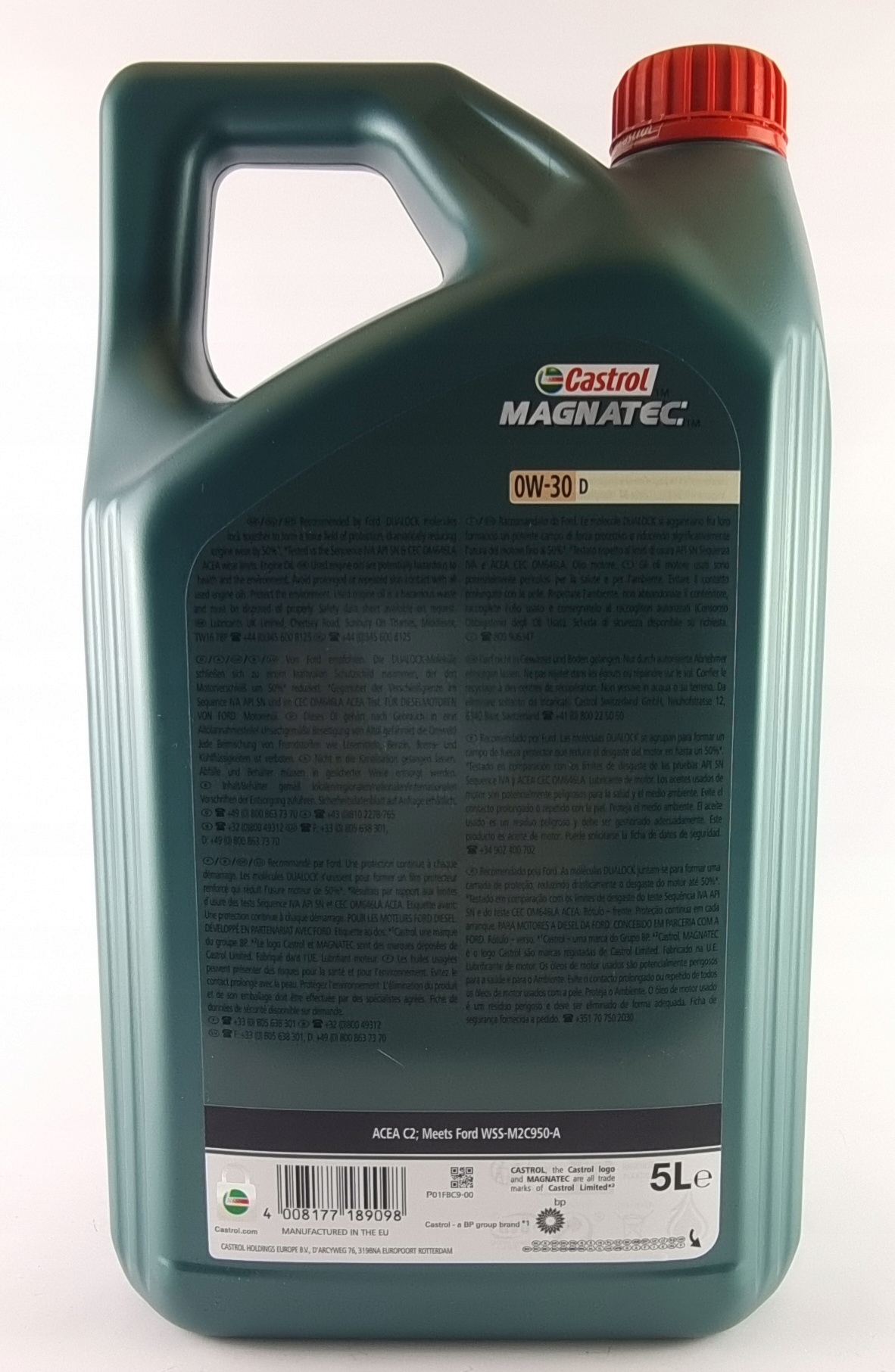 OLEJ CASTROL MAGNATEC PROFESSIONAL 0W-30 D 5L ORG Rodzaj syntetyczne