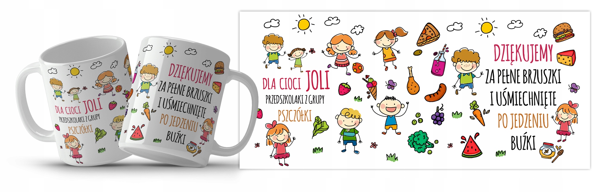 KUBEK PODZIĘKOWANIE DLA PRZEDSZKOLNEJ KUCHARKI Marka CupCup