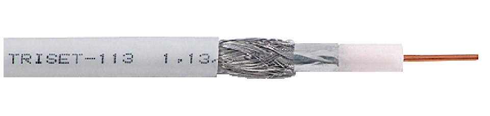 TRISET 113 Kabel koncentryczny antenowy 100dB kl.A Marka Triset