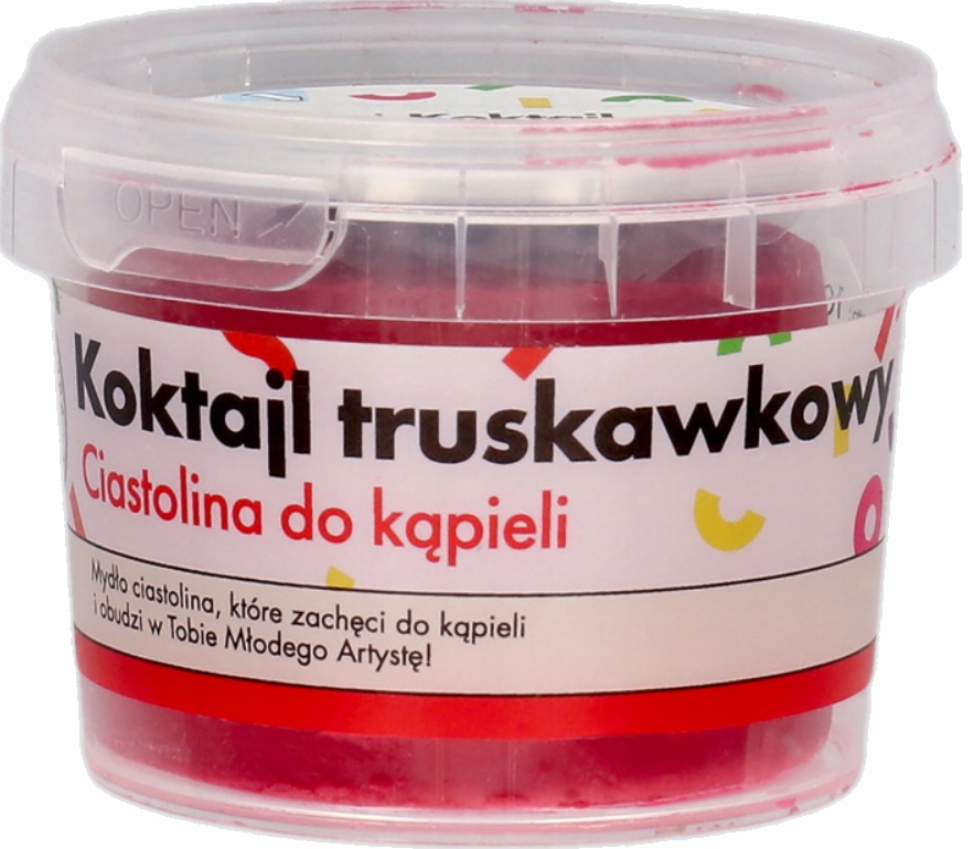 MANUFAKTURA PIĘKNA Koktajl Truskawkowy ciastolina do kąpieli 100 g,
