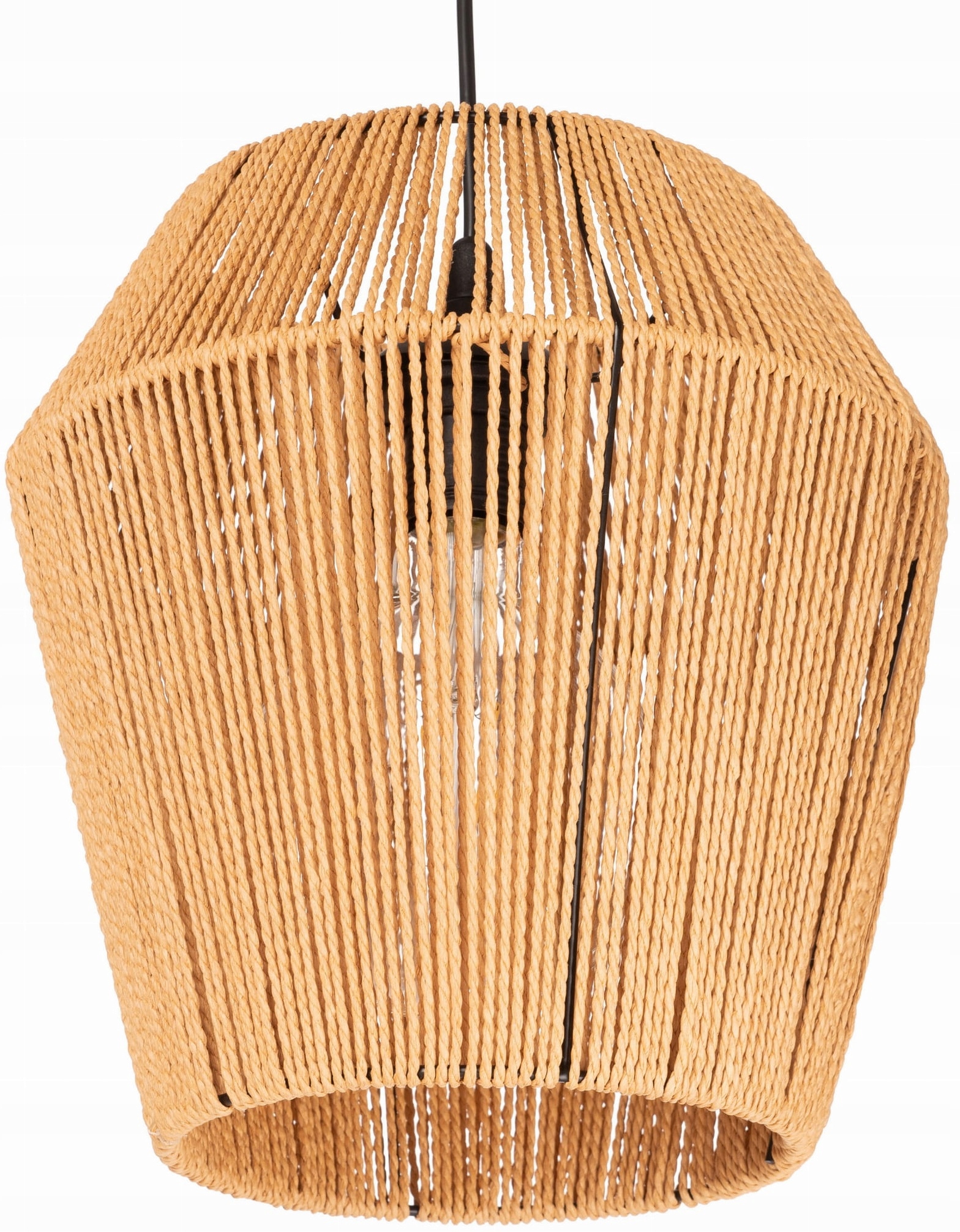 

Lampa wisząca strunowa pleciona Boho naturalna
