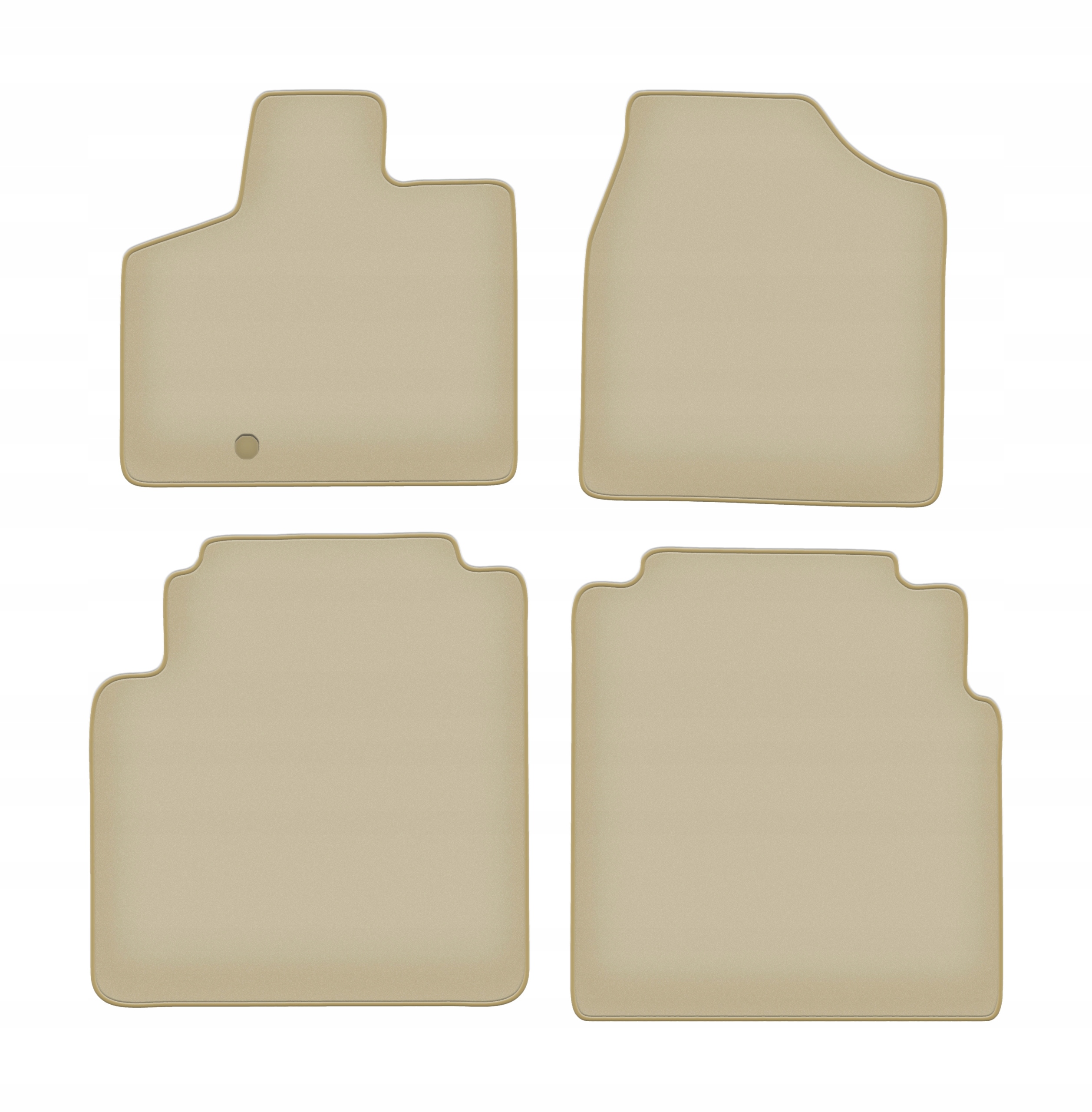 Prémiové velúrové koberčeky Chrysler Town&Country IV minivan 2008-16 béžové