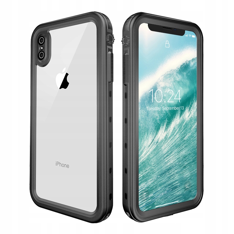 Pancerne Etui 360° Wodoodporne Wytrzymała Obudowa do Iphone X IP68