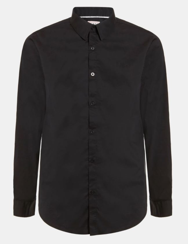 Guess košile M1YH20W7ZK1 Jblk černá XL