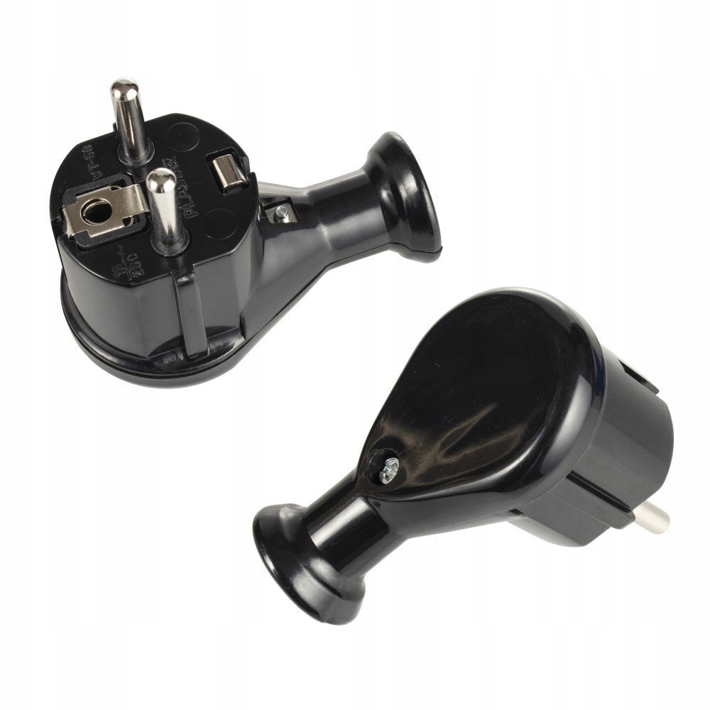 

Wtyczka kątowa Uni-Schuko WT-50 czarna MT021-C