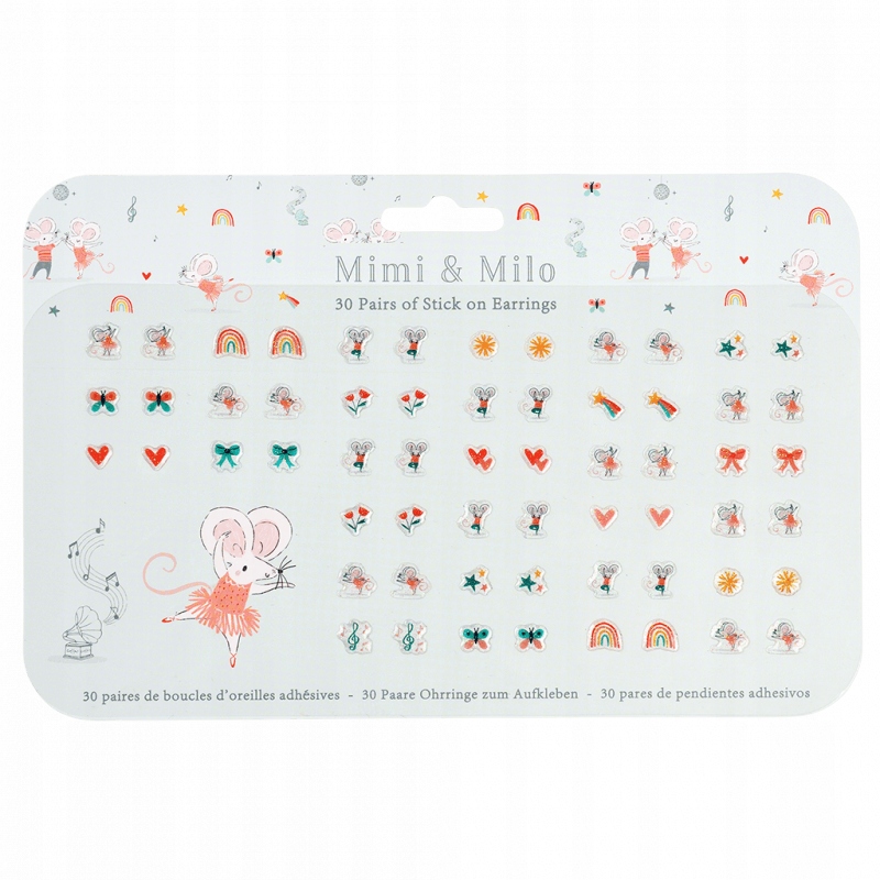 

Kolczyki dla dzieci 30par Samoprzylepne Rex London