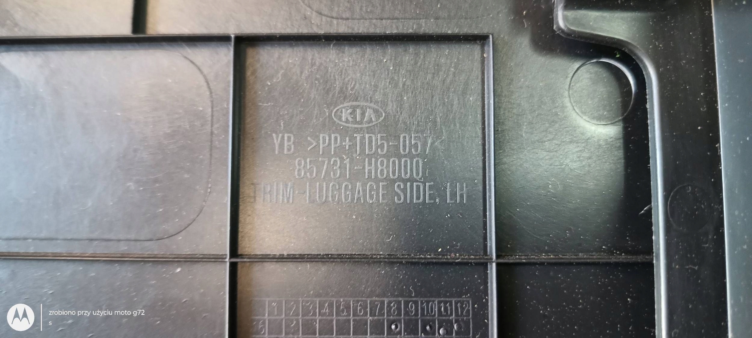 KIA RIO IV side upholstery boot left rear part 85731-H8000 2017R