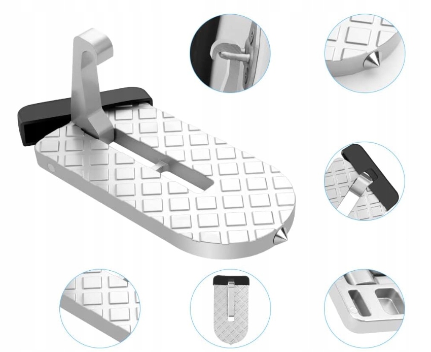 STOPIEŃ DO DRZWI SAMOCHODU BAGAŻNIKA PODEST + HAKI Typ samochodu 4x4/SUV