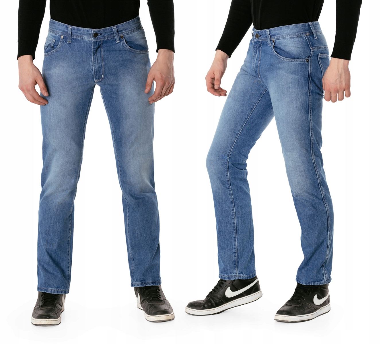 Długie Spodnie Jeans Męskie Texasy Dżinsy dla Wysokich Hunter 110/SN1 42/36