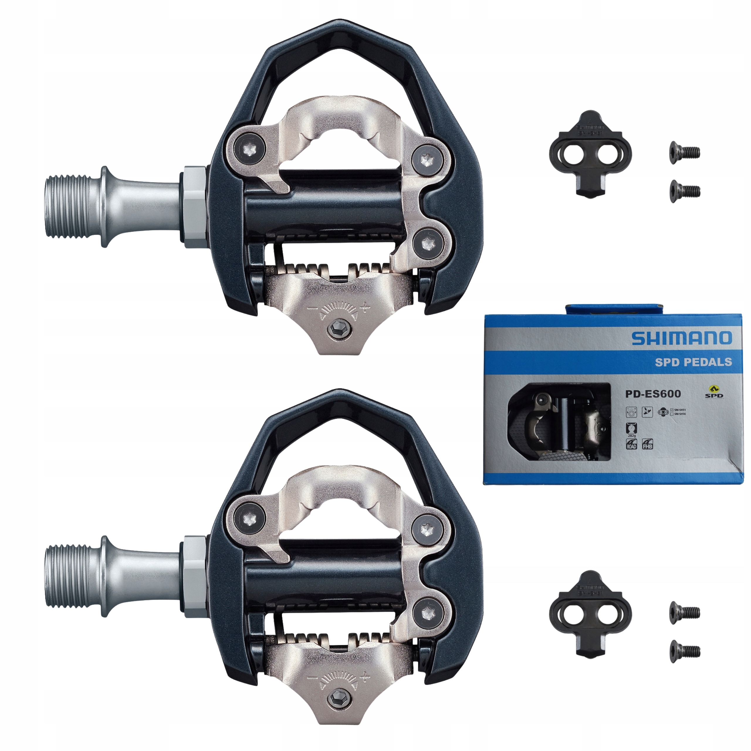 Pedały rowerowe Spd Shimano PD-ES600 ES600 bloki SM-SH51 Szosa Gravel
