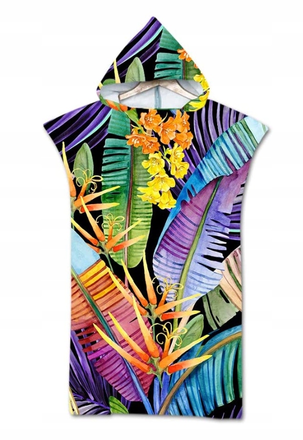 PONCZO Poncho SZYBKOSCHNĄCE dla MORSÓW Morsowania Model Ponczo dla morsów Surfing Kemping Unisex