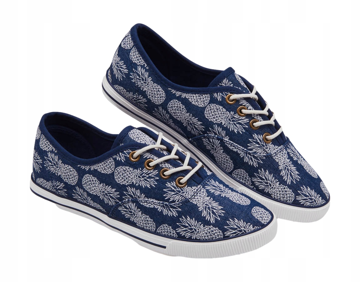 

Buty Damskie tenisówki trampki Jeans Ananas *38