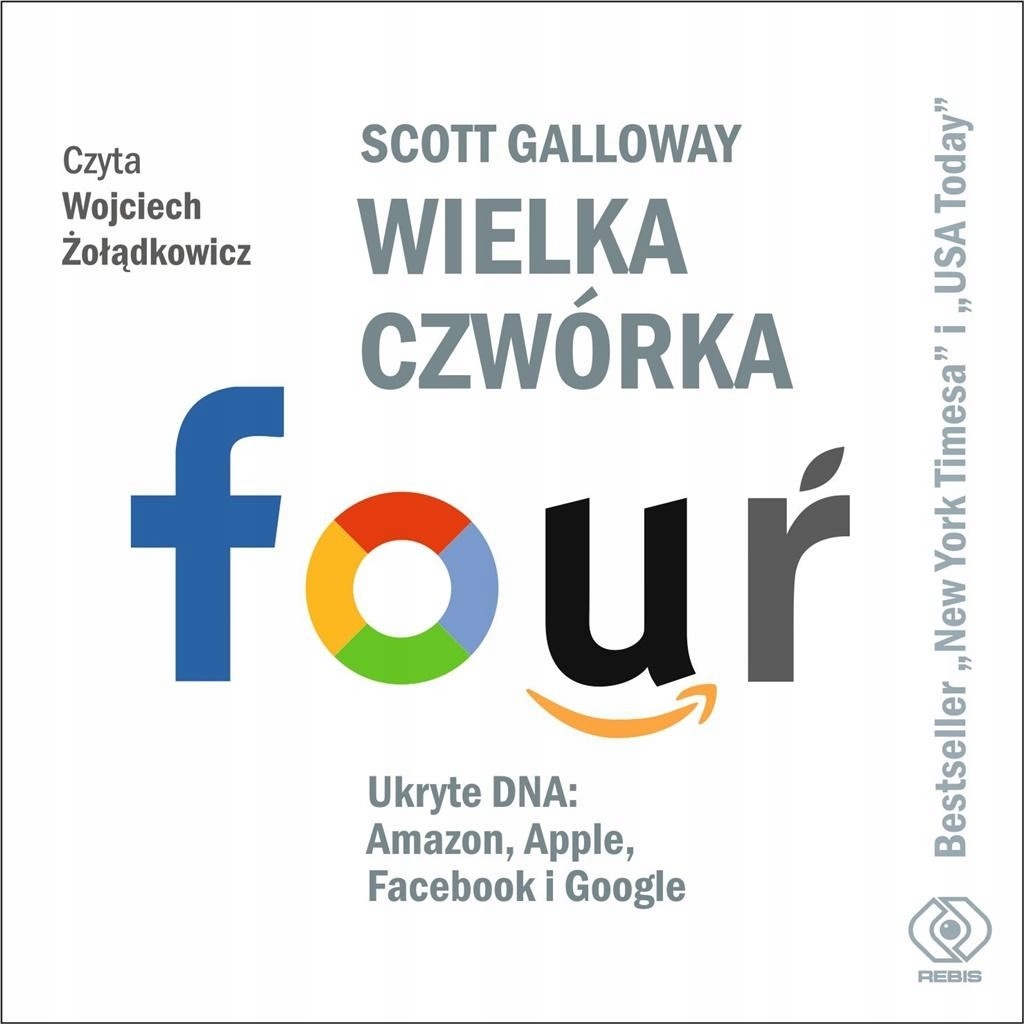 Wielka czwórka Ukryte DNA: Amazon, Apple, Facebook Nośnik audiobook CD
